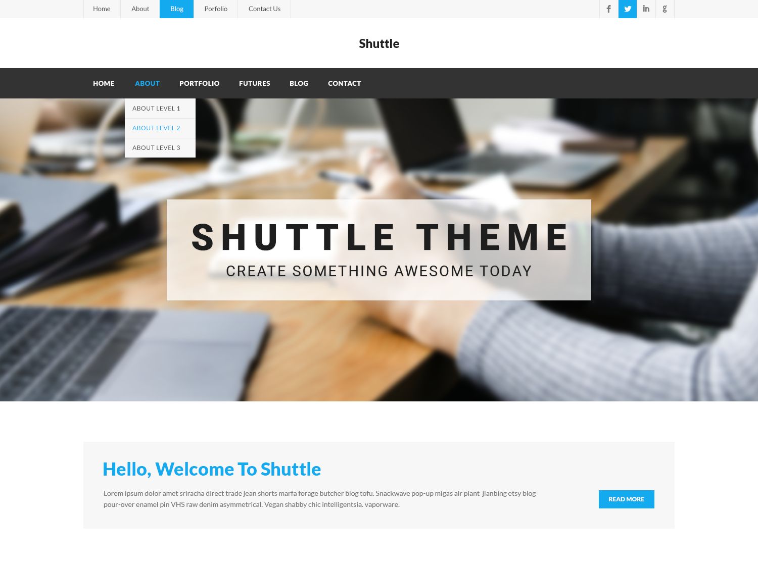 shuttle-gonews free wordpress theme
