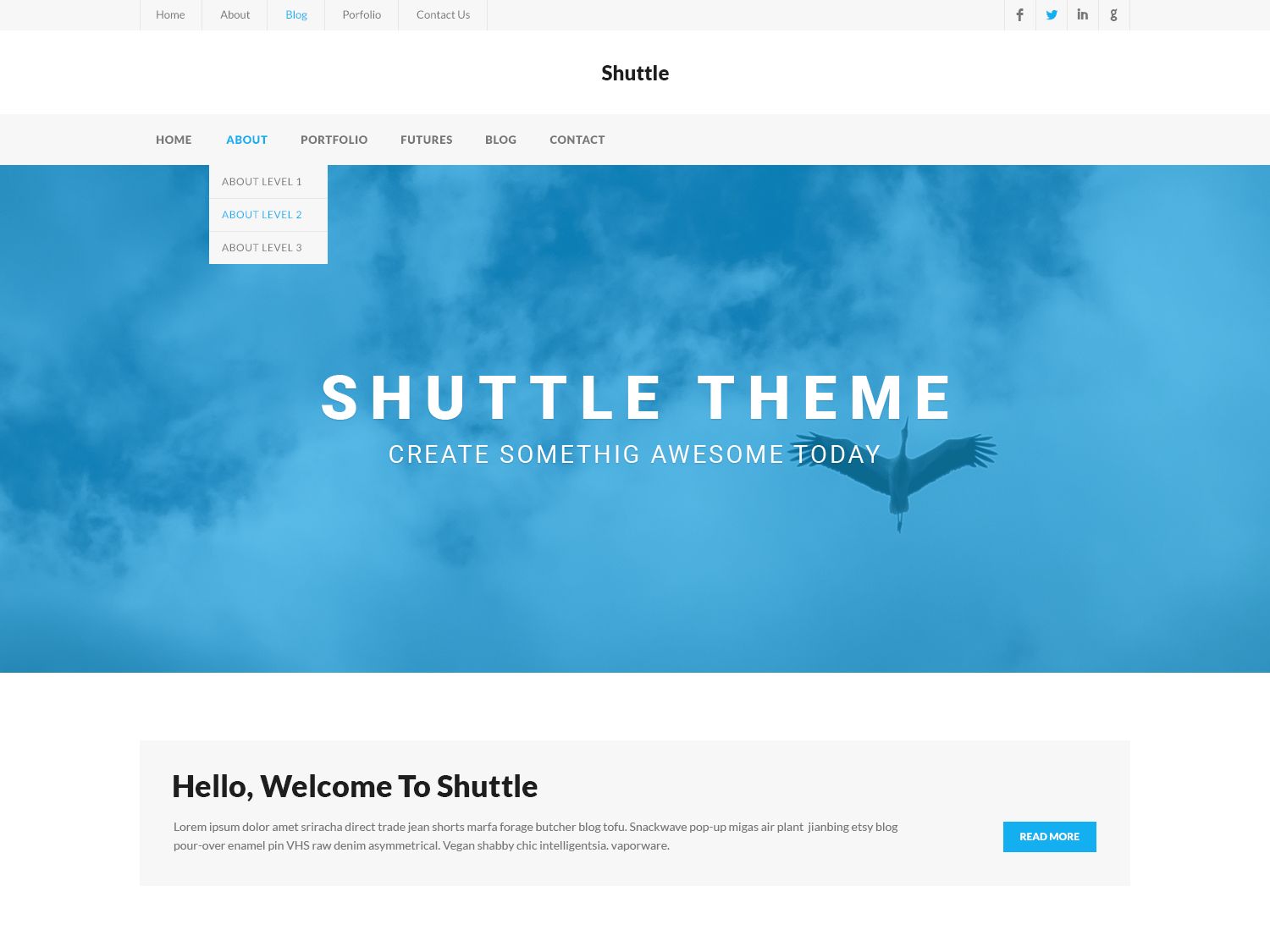 shuttle-ibusiness free wordpress theme