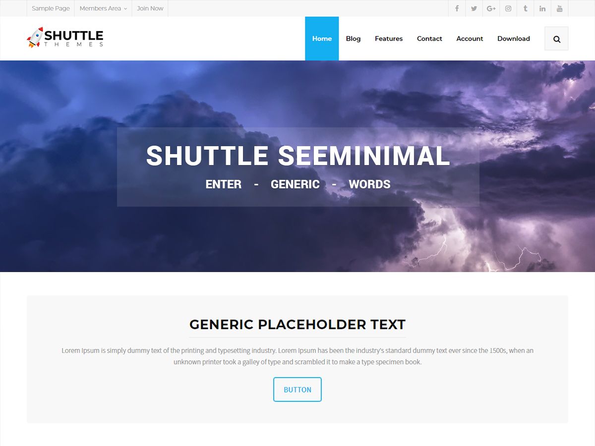 shuttle-seeminimal free wordpress theme