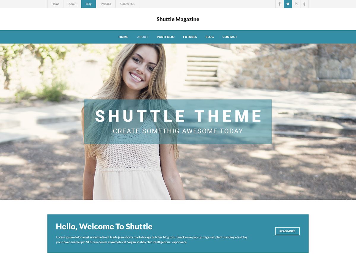 shuttle-wemagazine free wordpress theme