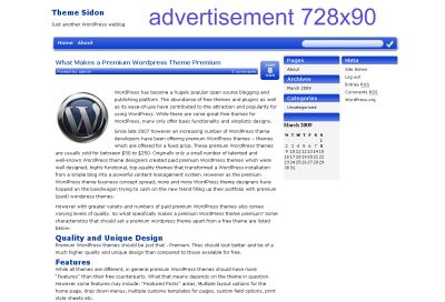 sidon free wordpress theme