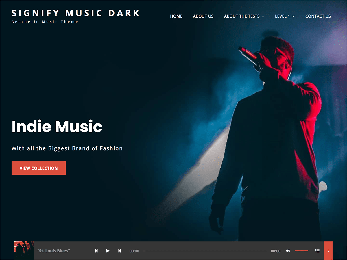 signify-music-dark free wordpress theme