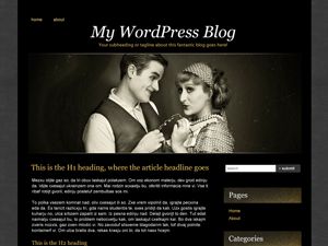 silent-film free wordpress theme