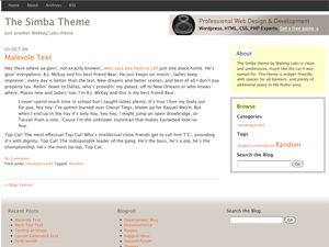 simba free wordpress theme