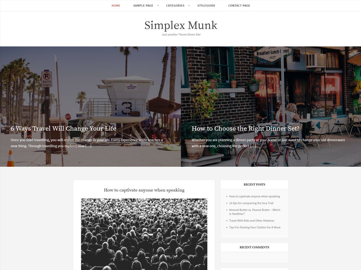 simplex-munk free wordpress theme