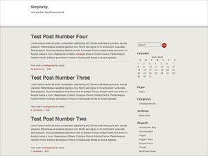 simplixity free wordpress theme