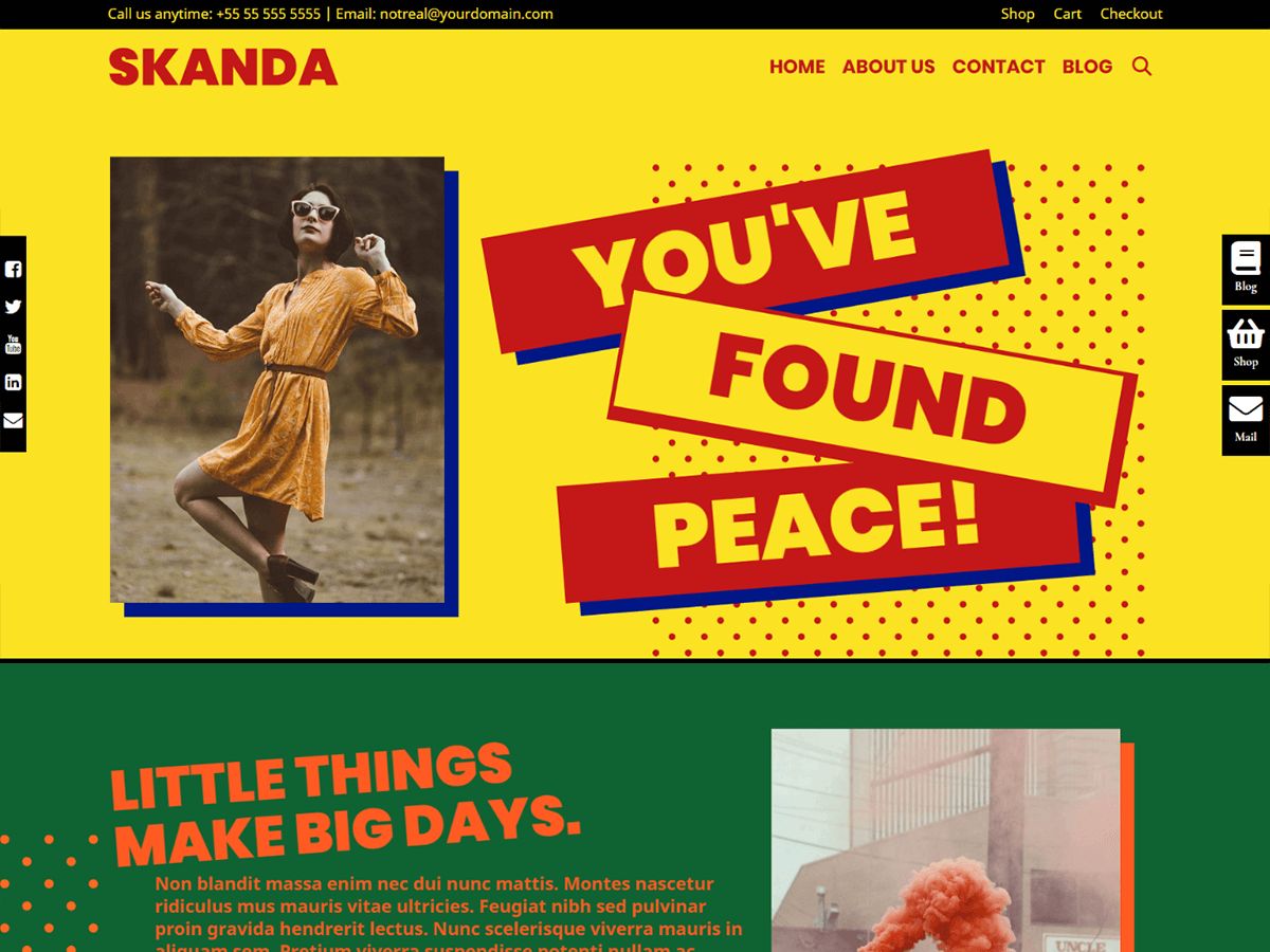 skanda free wordpress theme