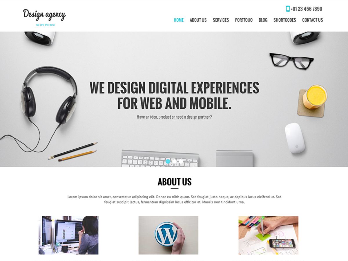 skt-design-agency free wordpress theme