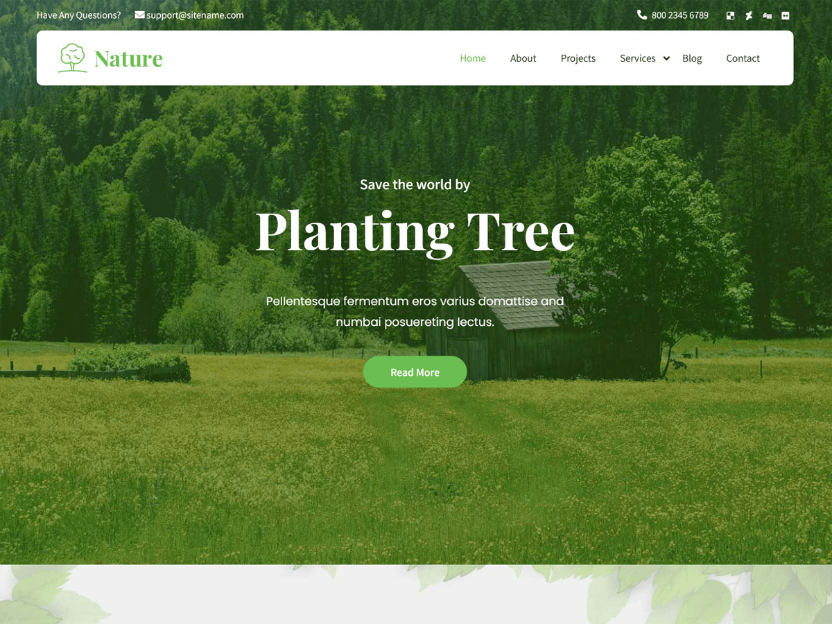 skt-green free wordpress theme