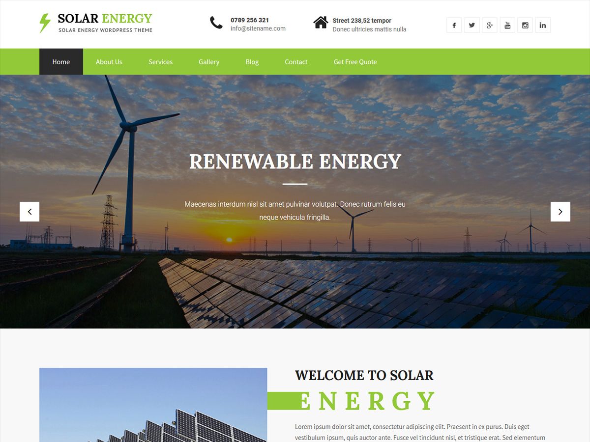 skt-solar-energy free wordpress theme