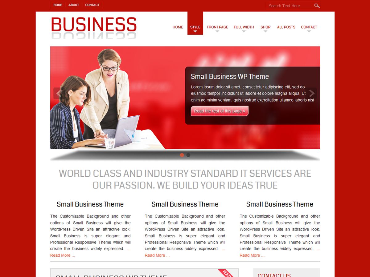 small-business free wordpress theme