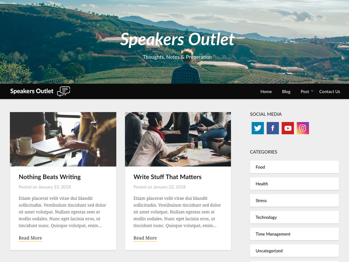 speakers-outlet free wordpress theme