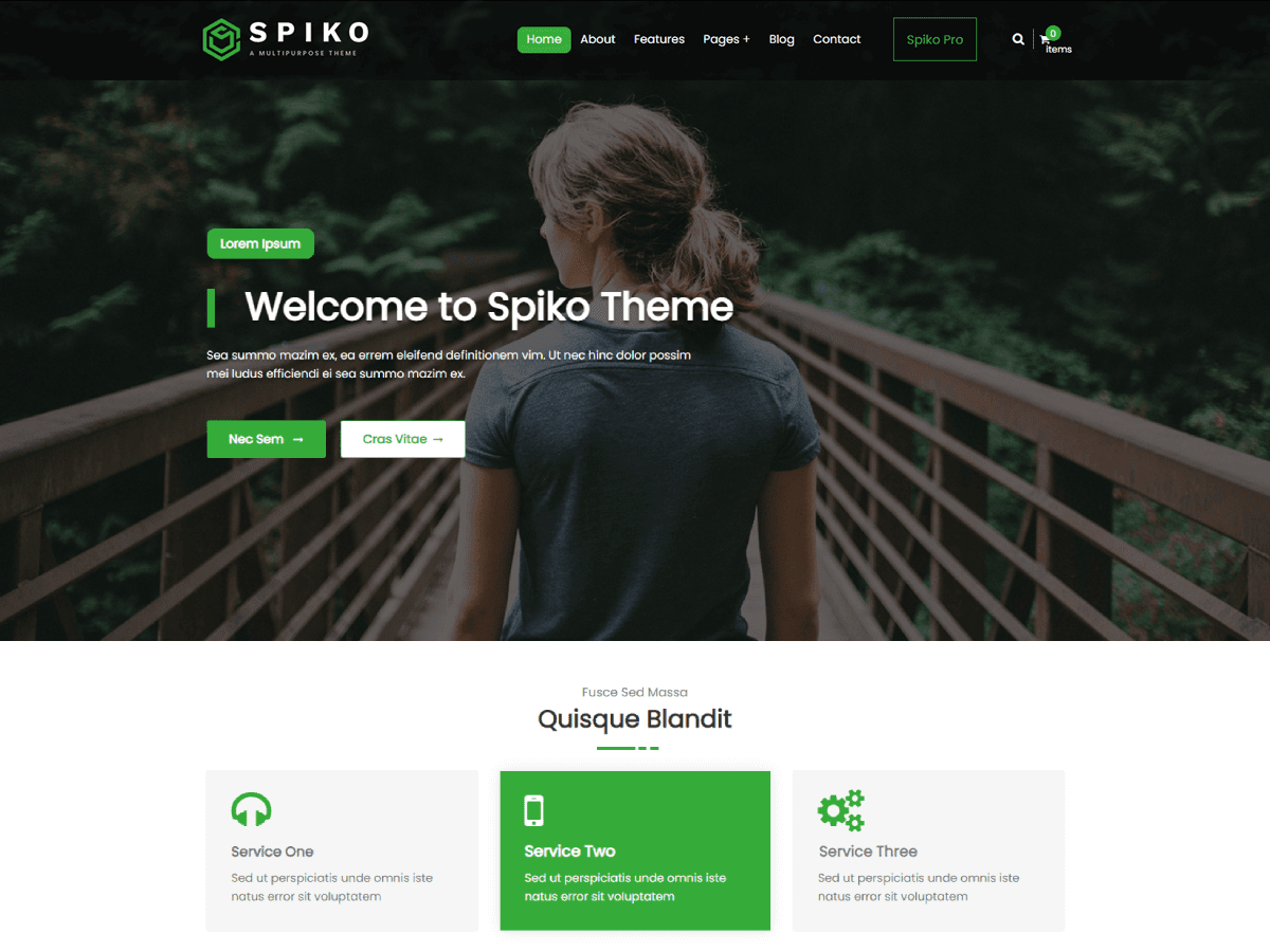 spiko free wordpress theme