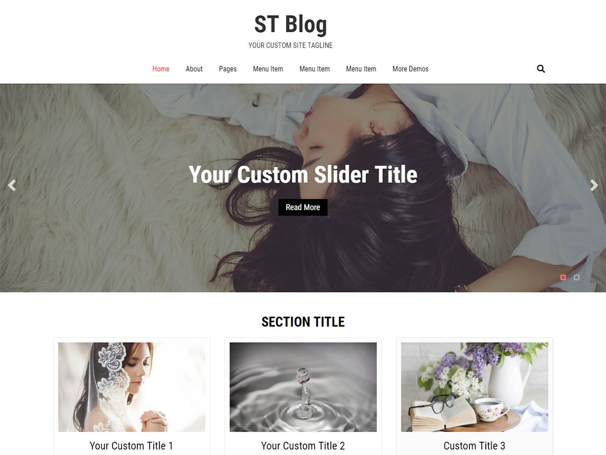 st-blog free wordpress theme