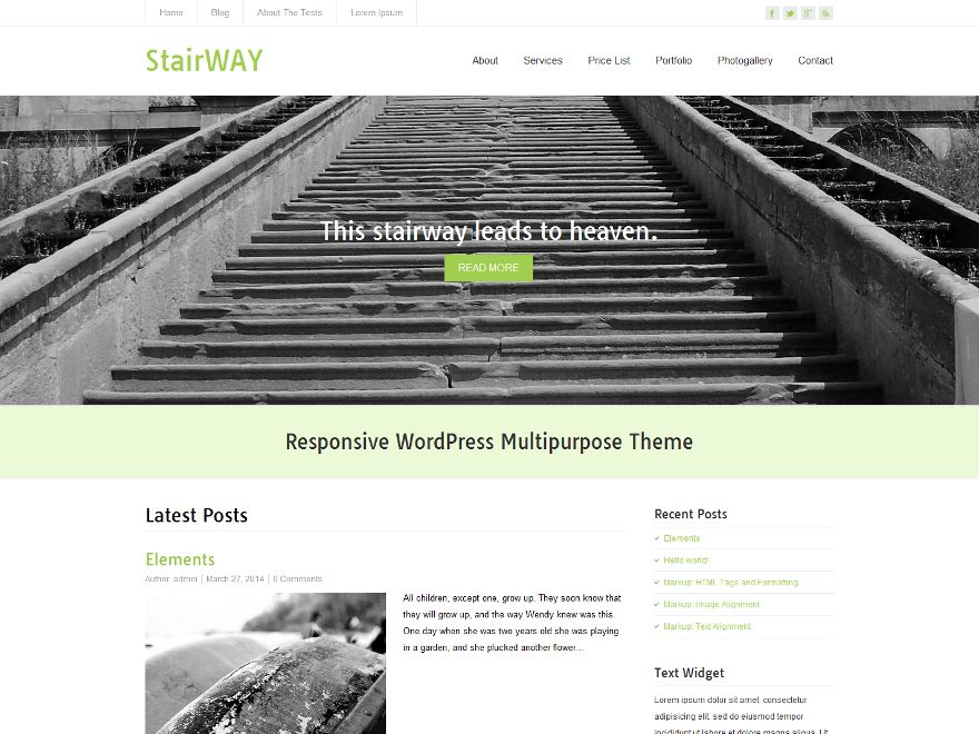 stairway free wordpress theme