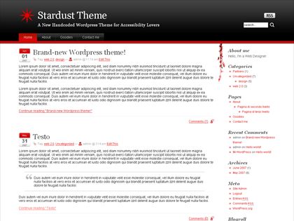 stardust free wordpress theme