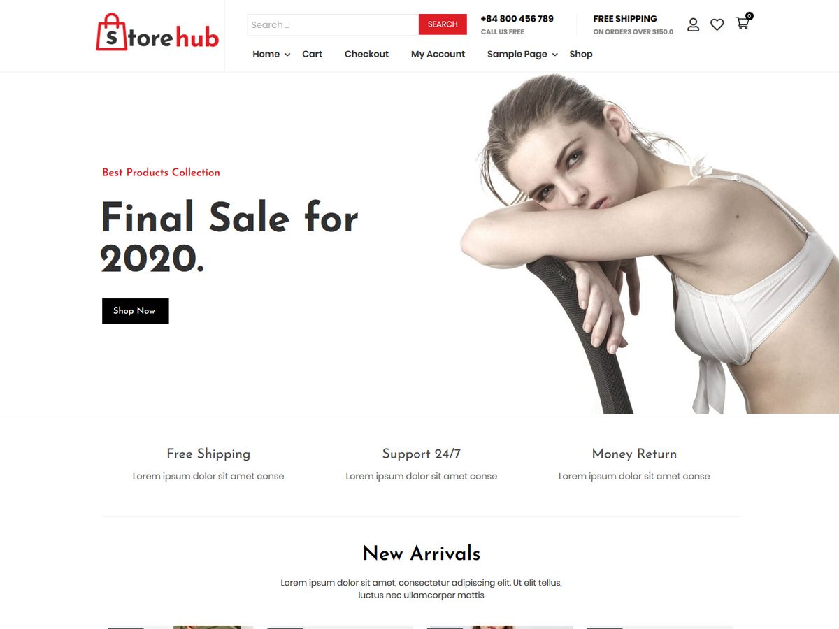 store-hub free wordpress theme
