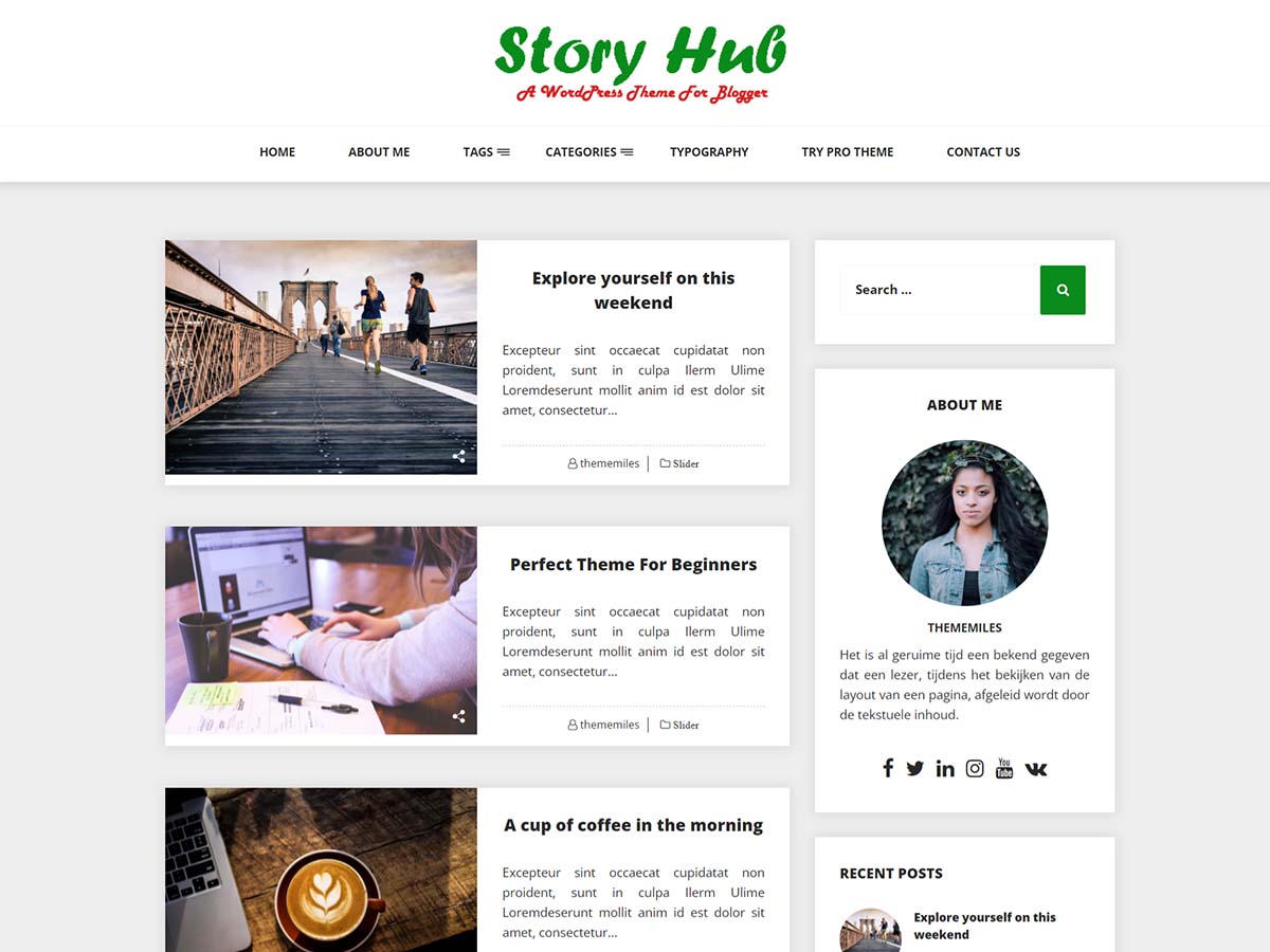 story-hub free wordpress theme