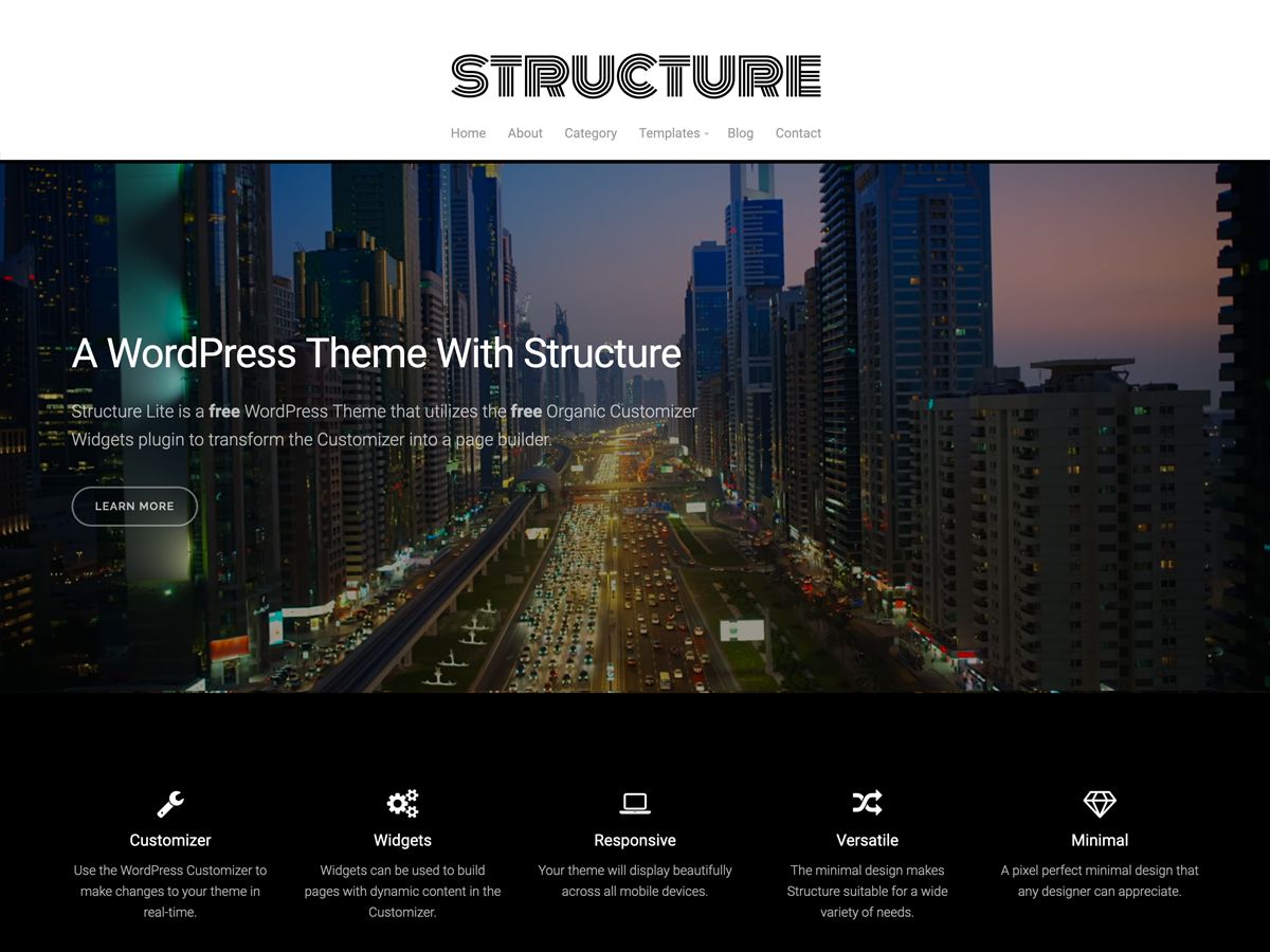 structure-lite free wordpress theme