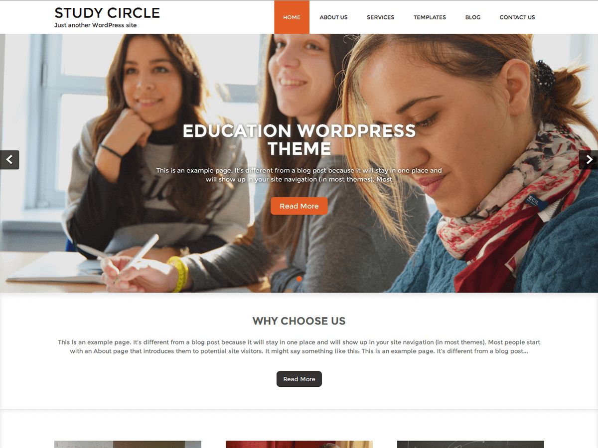 study-circle free wordpress theme