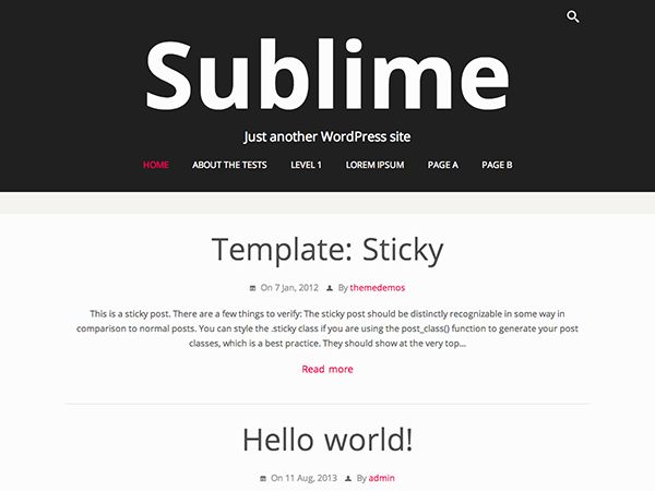 sublime-press free wordpress theme