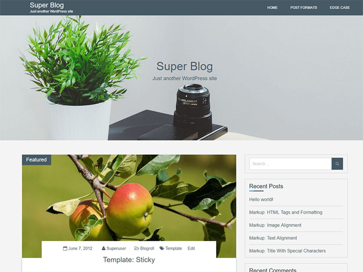 super-blog free wordpress theme