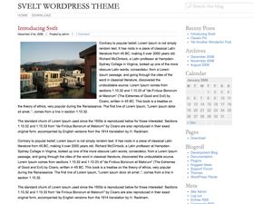 svelt free wordpress theme
