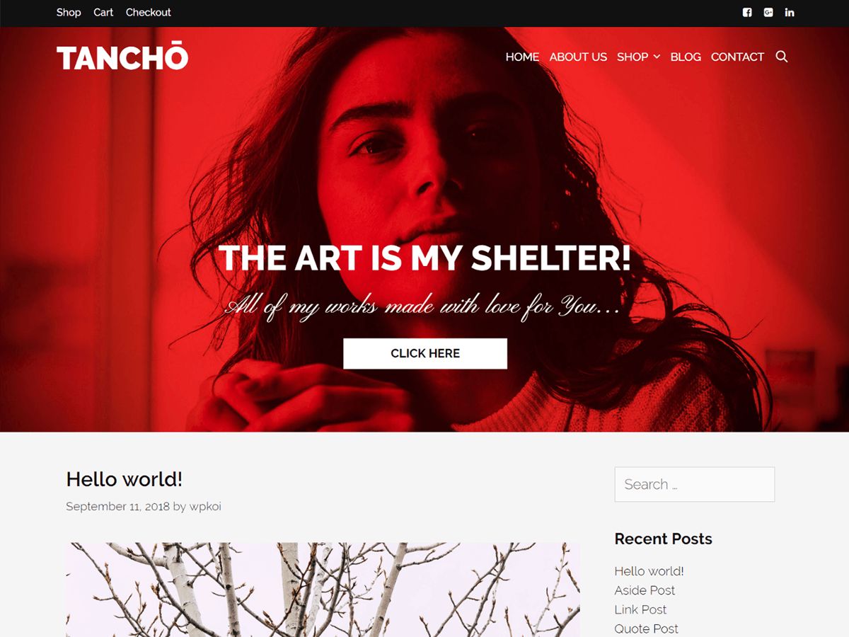 tancho free wordpress theme
