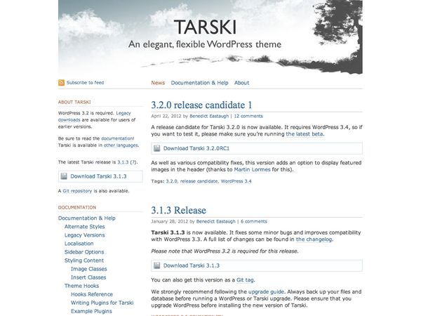 tarski free wordpress theme