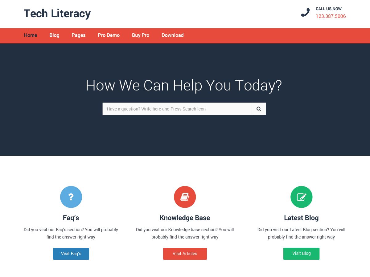 tech-literacy free wordpress theme