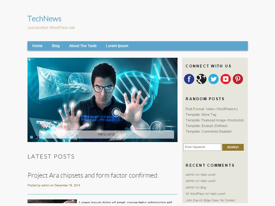 technews free wordpress theme