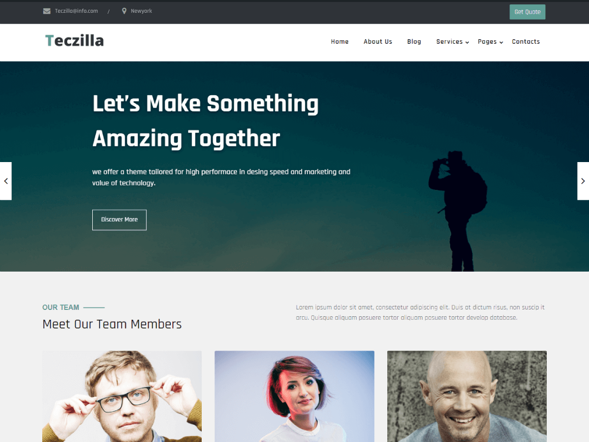 teczilla-organization free wordpress theme
