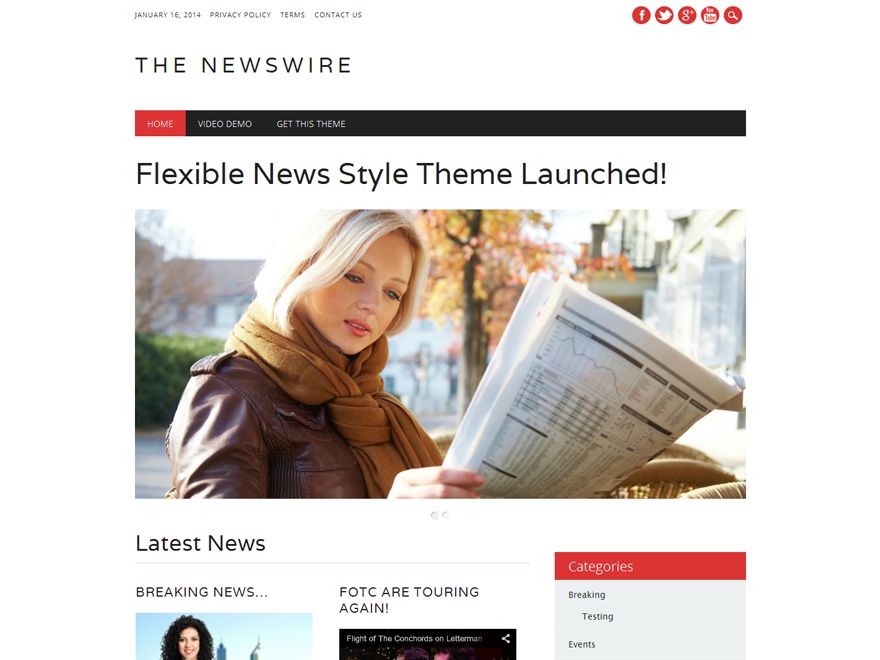 the-newswire free wordpress theme