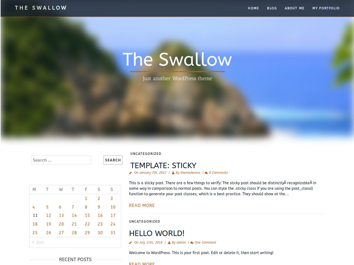 the-swallow free wordpress theme