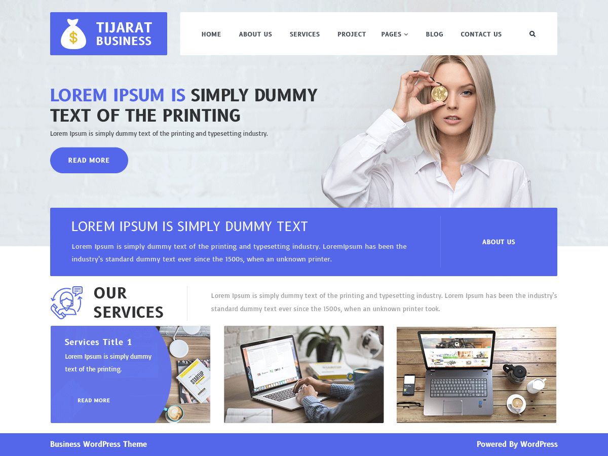 tijarat-business free wordpress theme