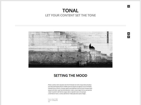 tonal free wordpress theme