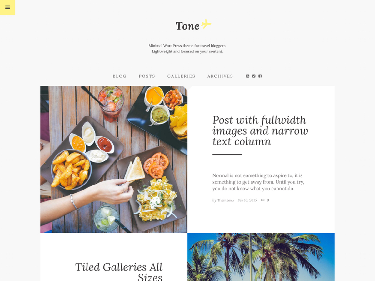 tone free wordpress theme
