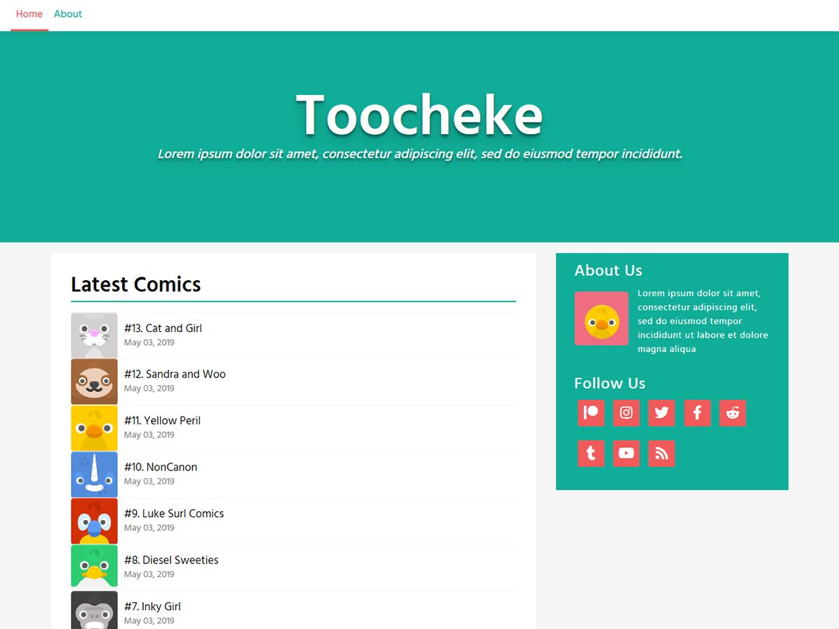 toocheke free wordpress theme