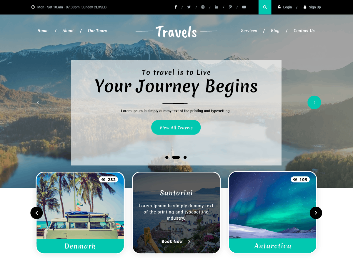 tour-traveler free wordpress theme