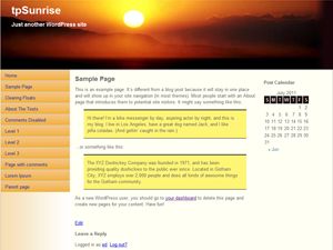 tpsunrise free wordpress theme