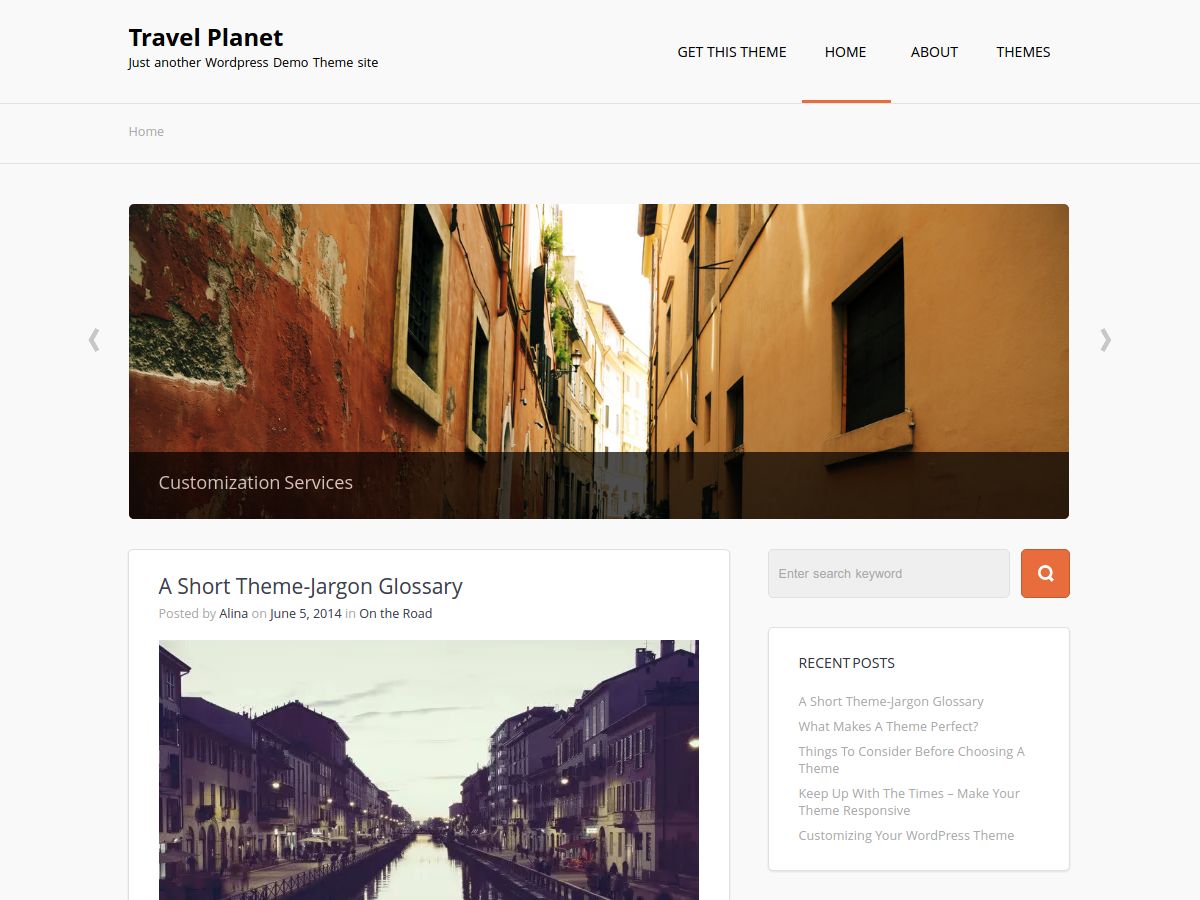 travel-planet free wordpress theme