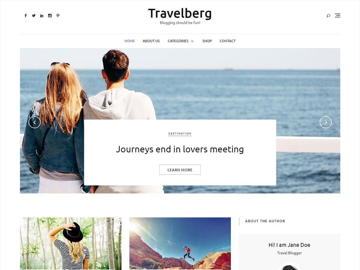 travelberg free wordpress theme