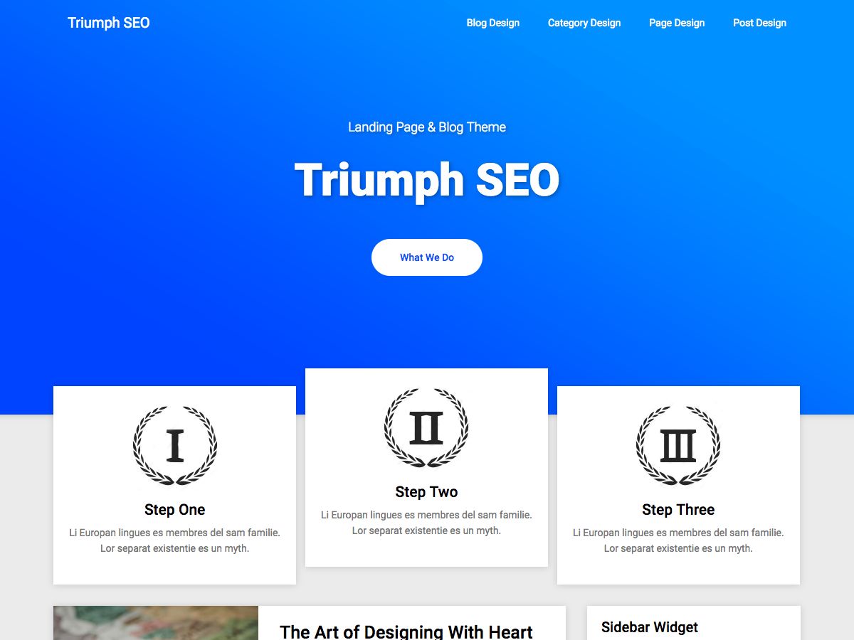 triumph-seo free wordpress theme