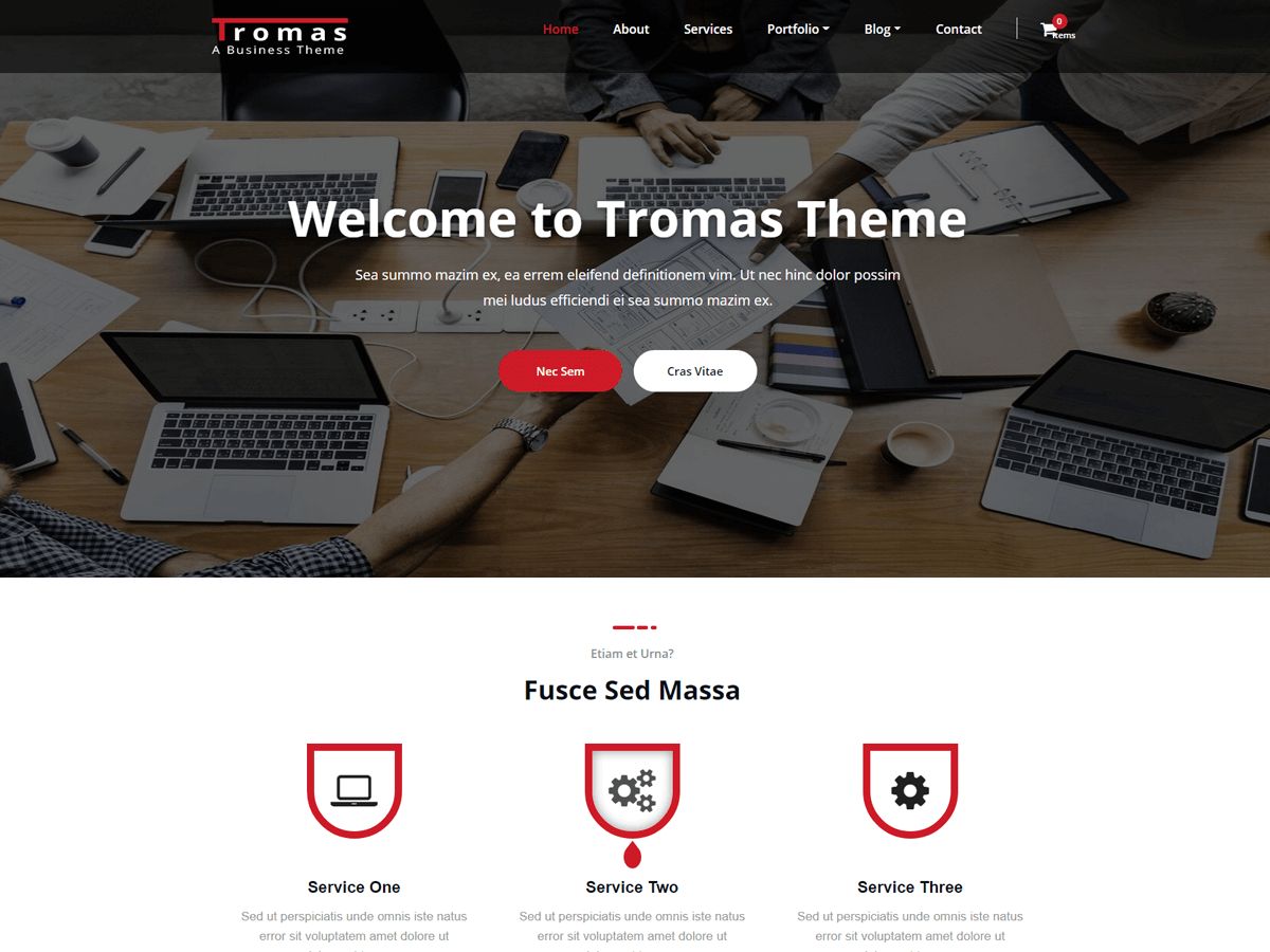 tromas free wordpress theme