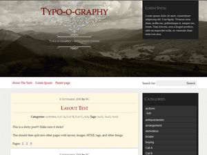 typo-o-graphy free wordpress theme
