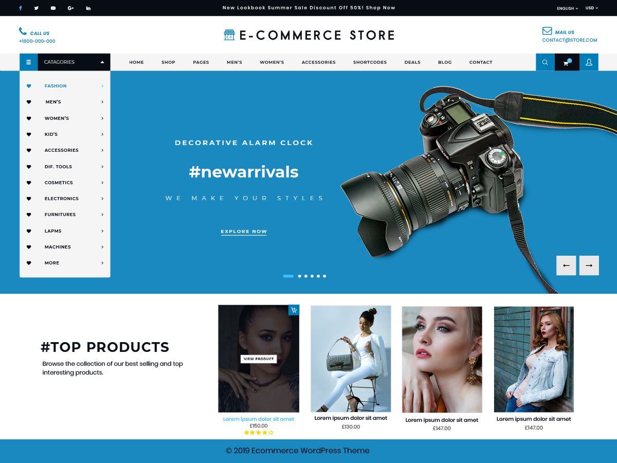 ultimate-ecommerce-shop free wordpress theme