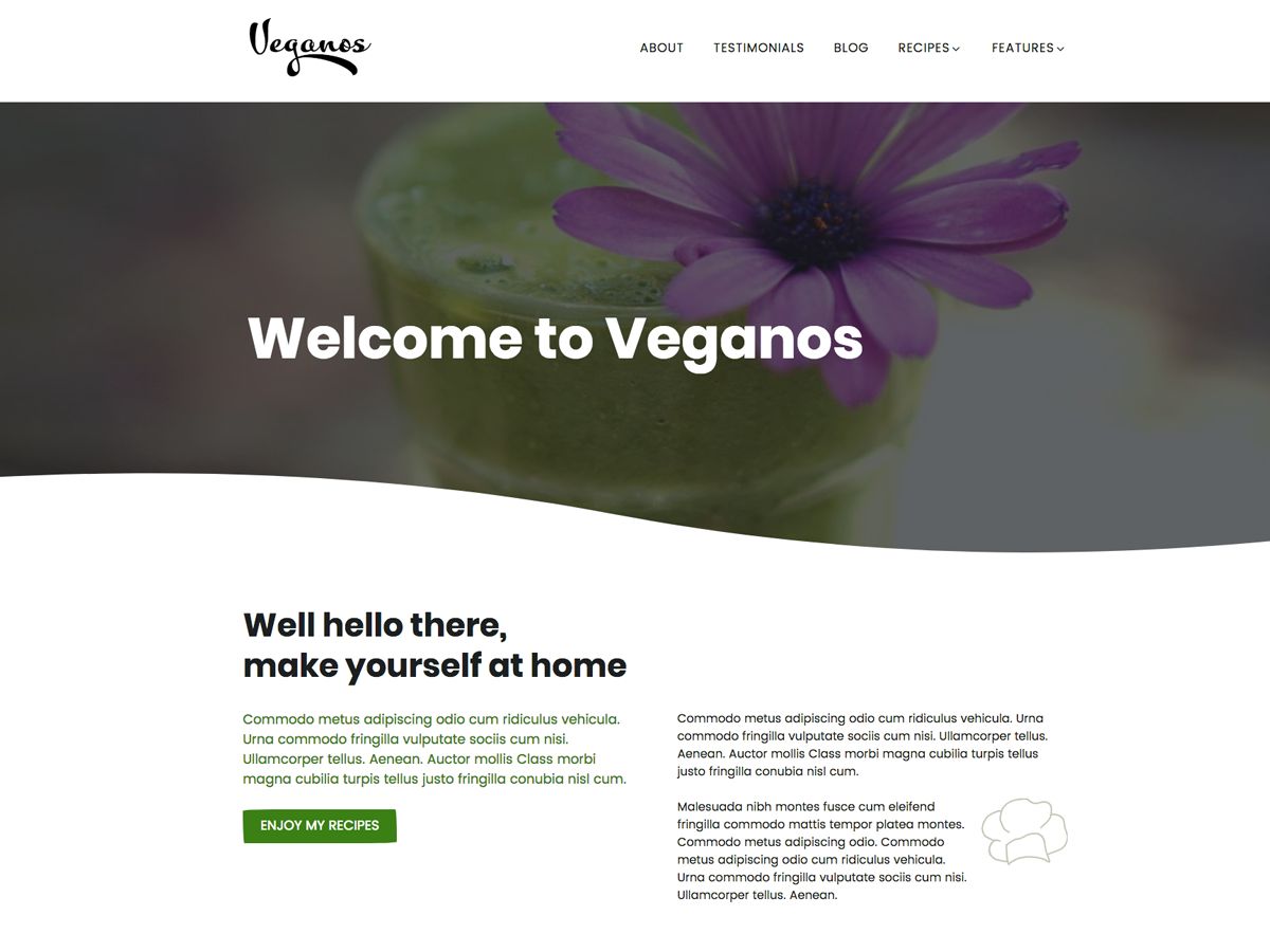veganos free wordpress theme