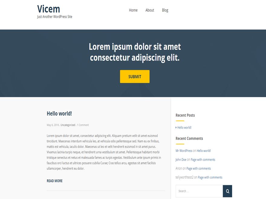 vicem free wordpress theme