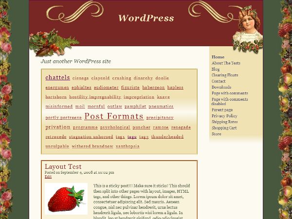 victorian-xmas free wordpress theme