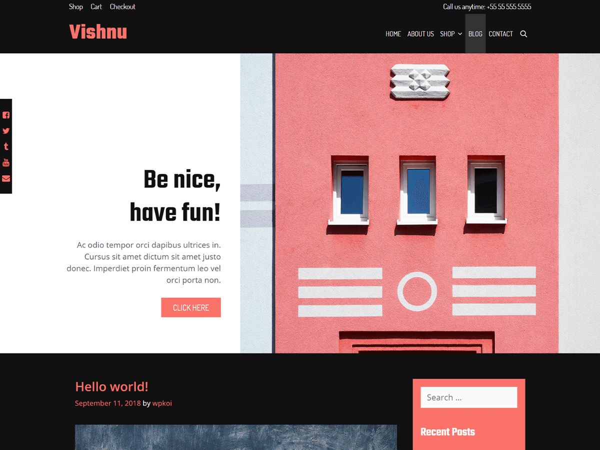 vishnu free wordpress theme